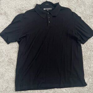Robert Barakett Pima Cotton Polo XL Black Classic Minimal
